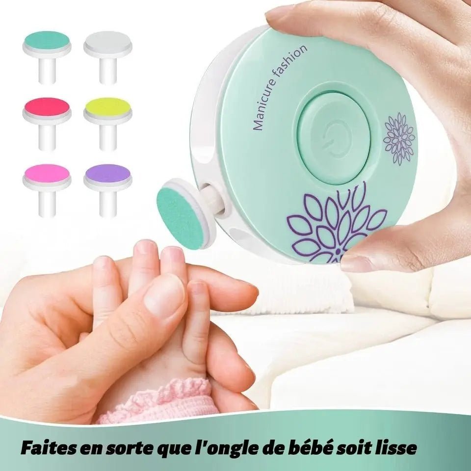 Coupe ongles électrique polisseur 2-en-1 Blooming Babies