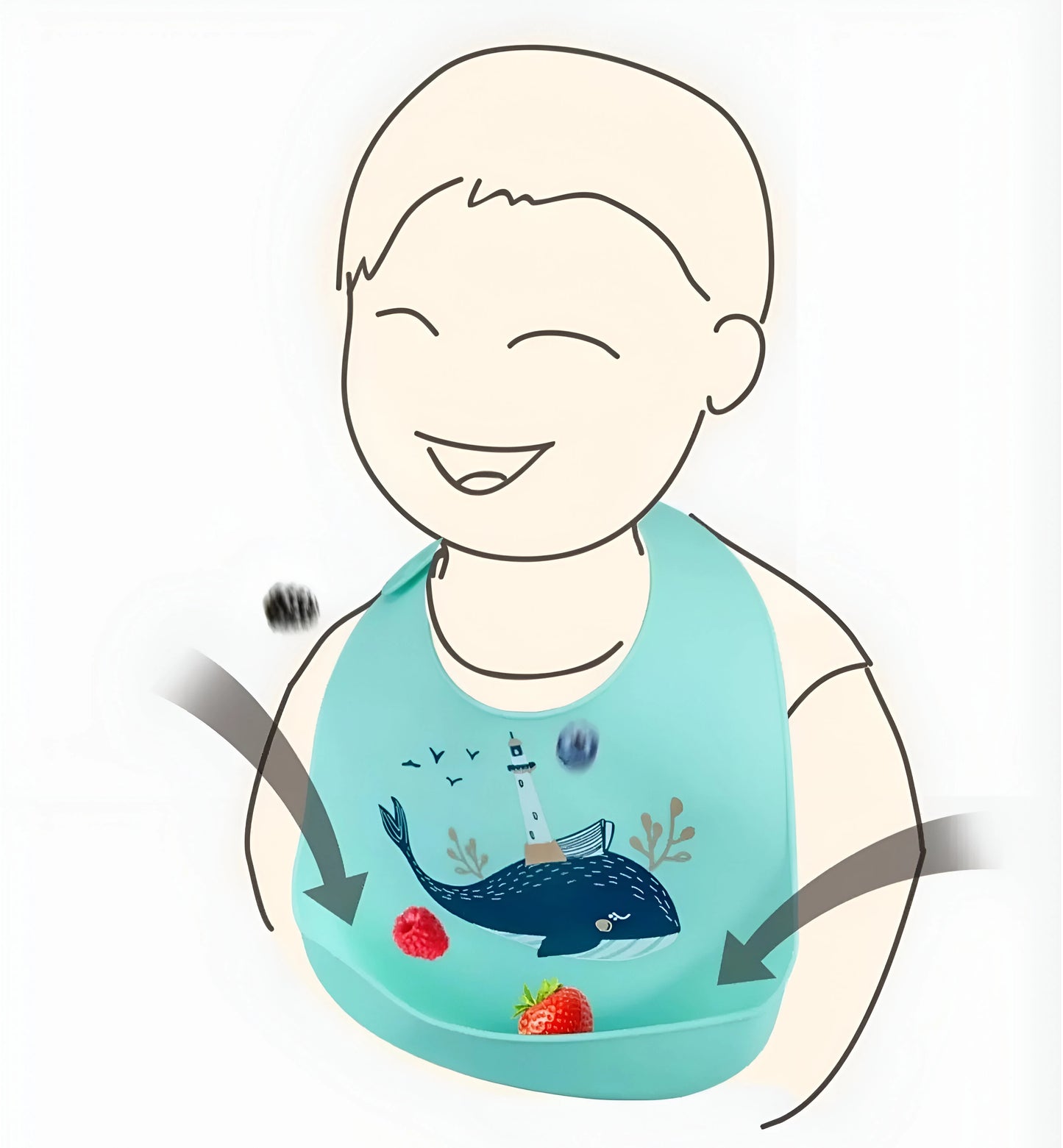 Bavoirs en silicone Animaux - Blooming Babies