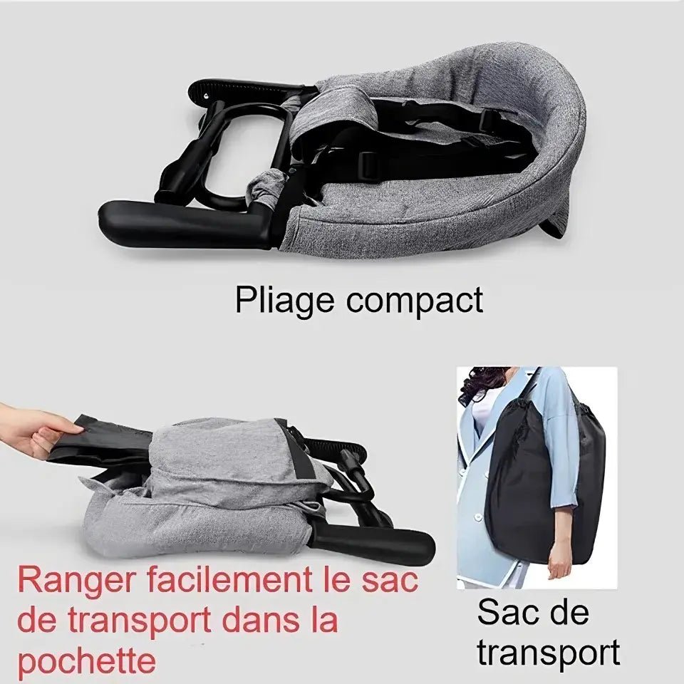 Chaise haute rehausseur de table pliable pour bébé Blooming Babies