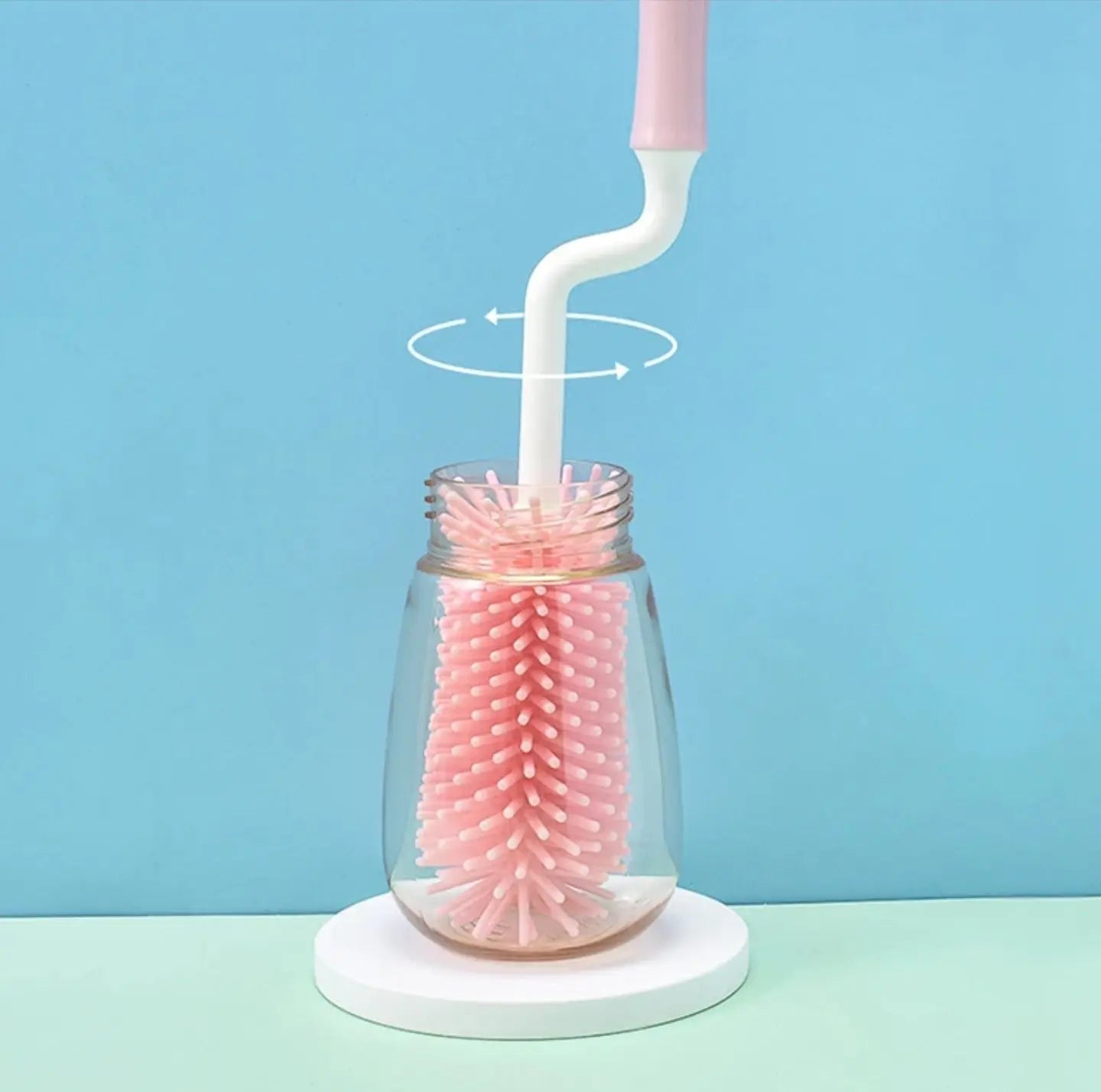 Brosse de Nettoyage Biberon 3 en 1 en Silicone - Blooming Babies