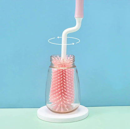 Brosse de Nettoyage Biberon 3 en 1 en Silicone - Blooming Babies
