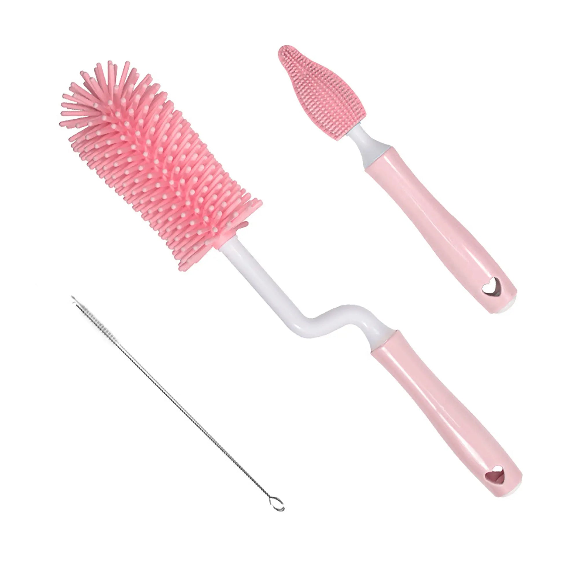 Brosse de Nettoyage Biberon 3 en 1 en Silicone - Blooming Babies