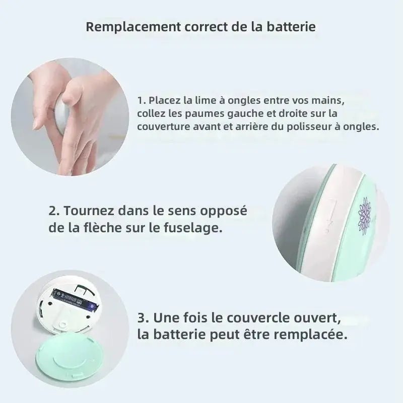 Coupe ongles électrique polisseur 2-en-1 Blooming Babies