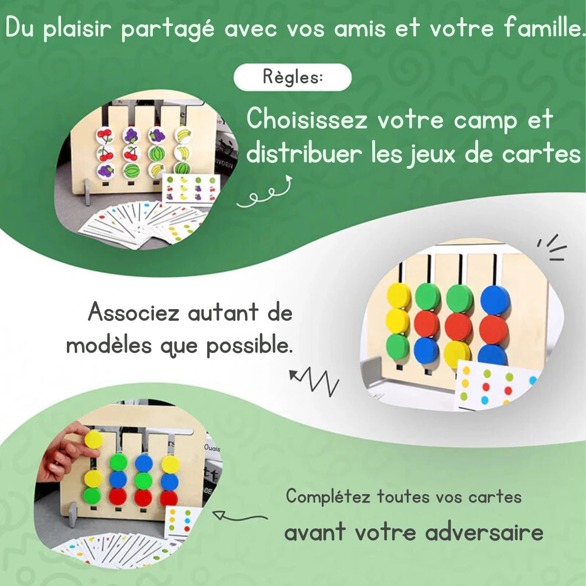 Plateau Montessori de Reflexion et Coordination Main-Oeil Blooming Babies