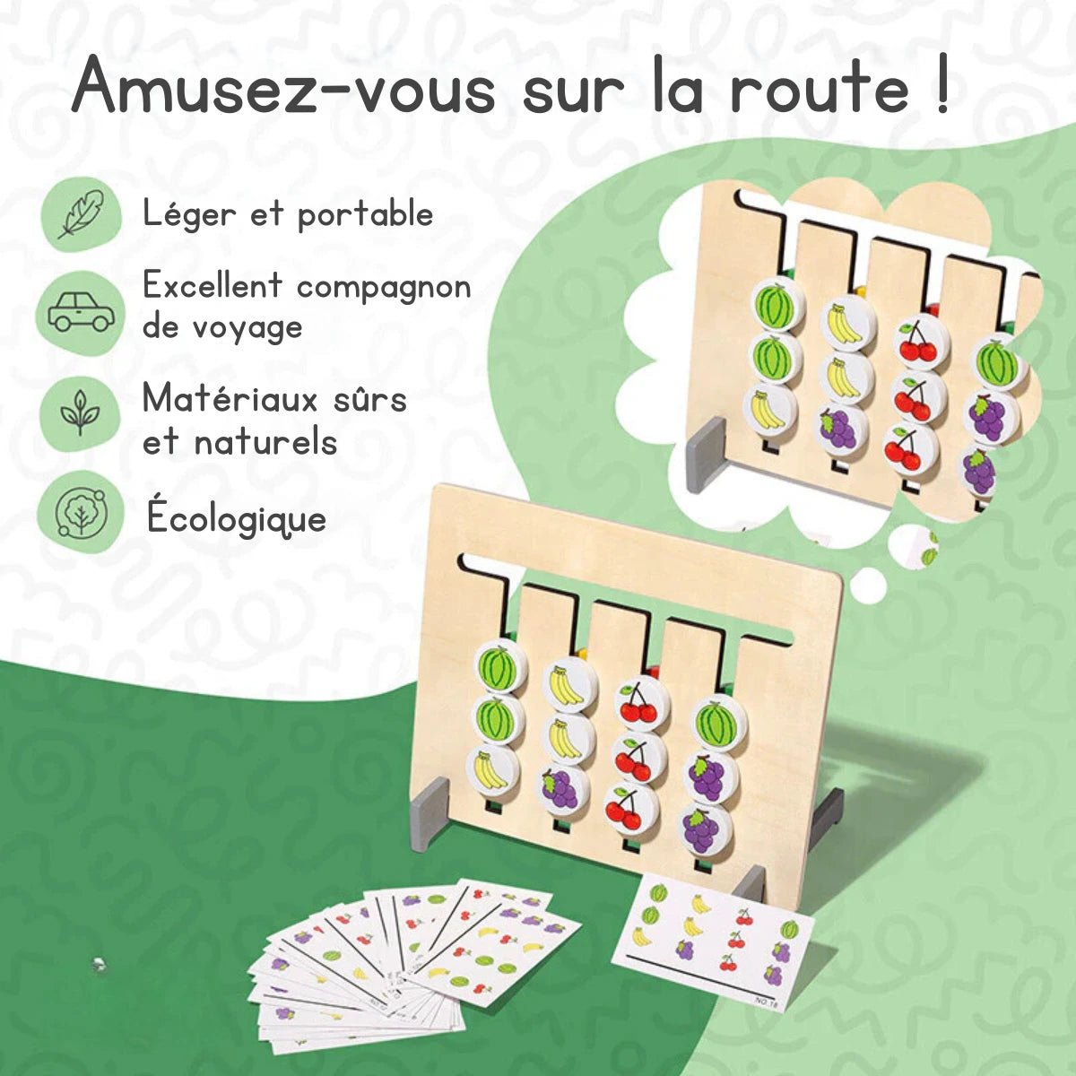 Plateau Montessori de Reflexion et Coordination Main-Oeil Blooming Babies