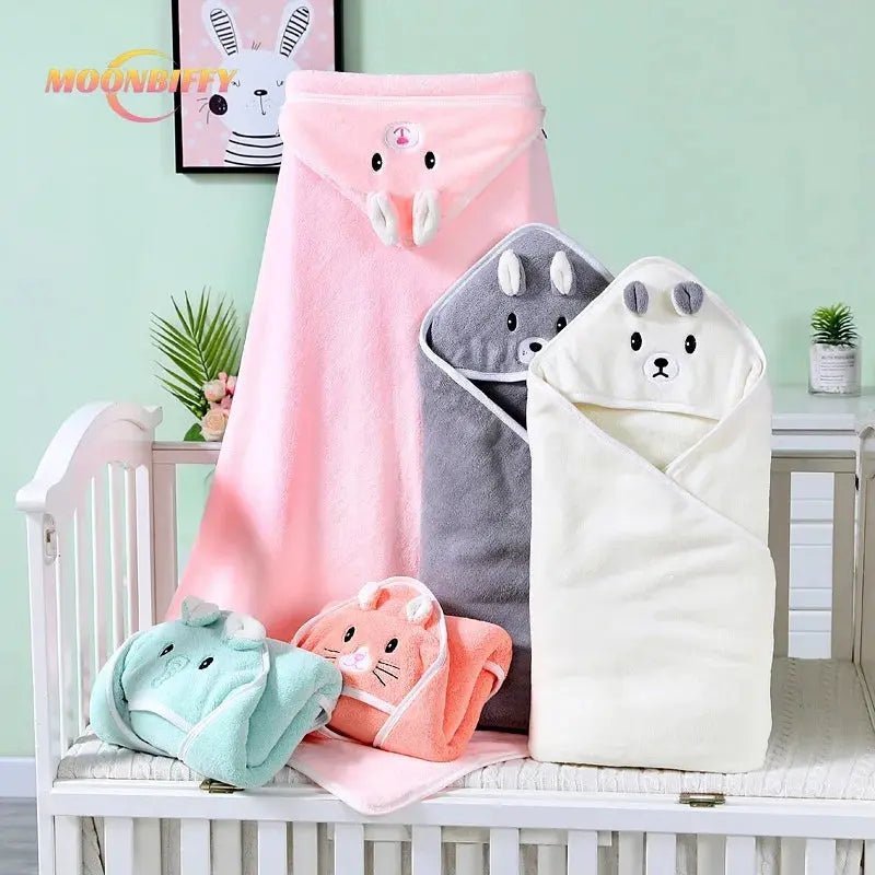 Serviette de Bain à Capuche en Coton Bio Blooming Babies