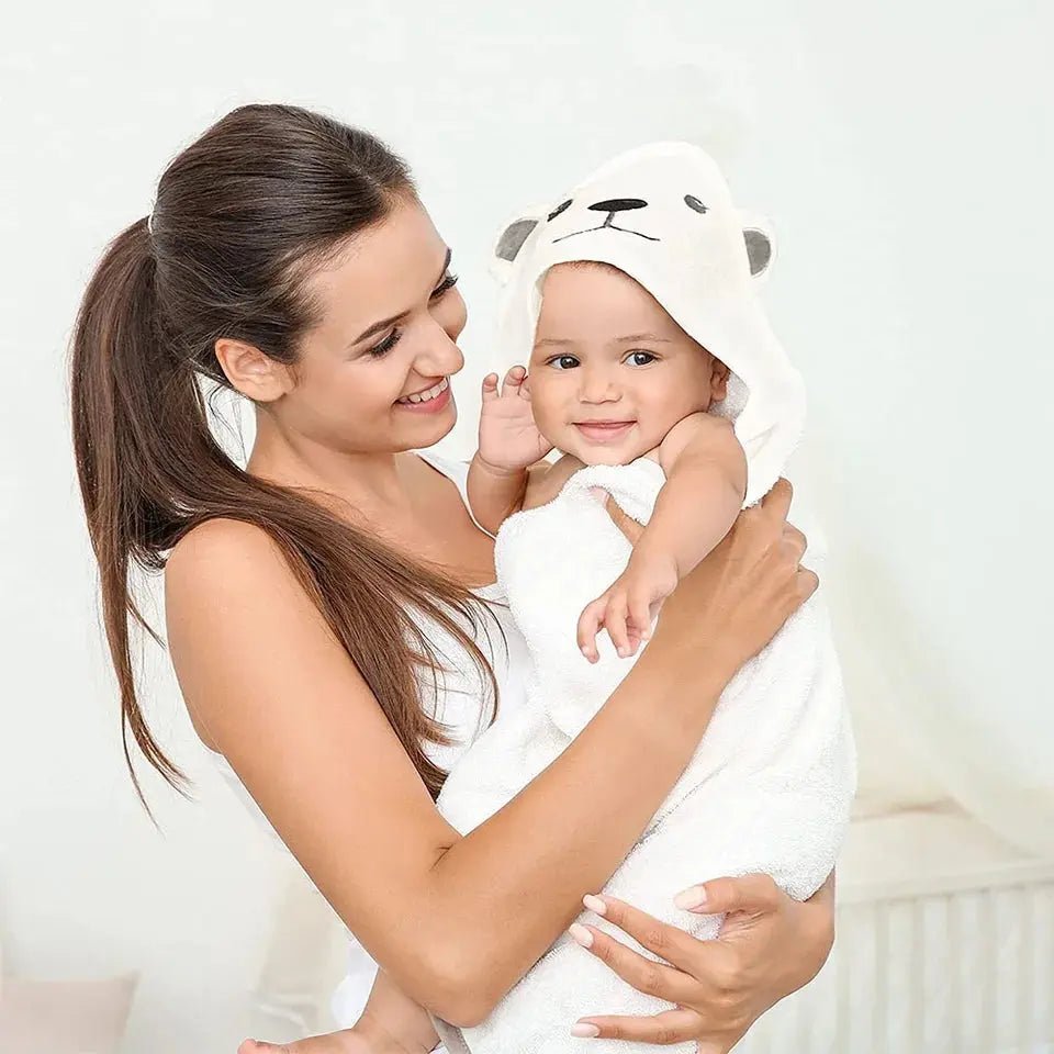 Serviette de Bain à Capuche en Coton Bio Blooming Babies