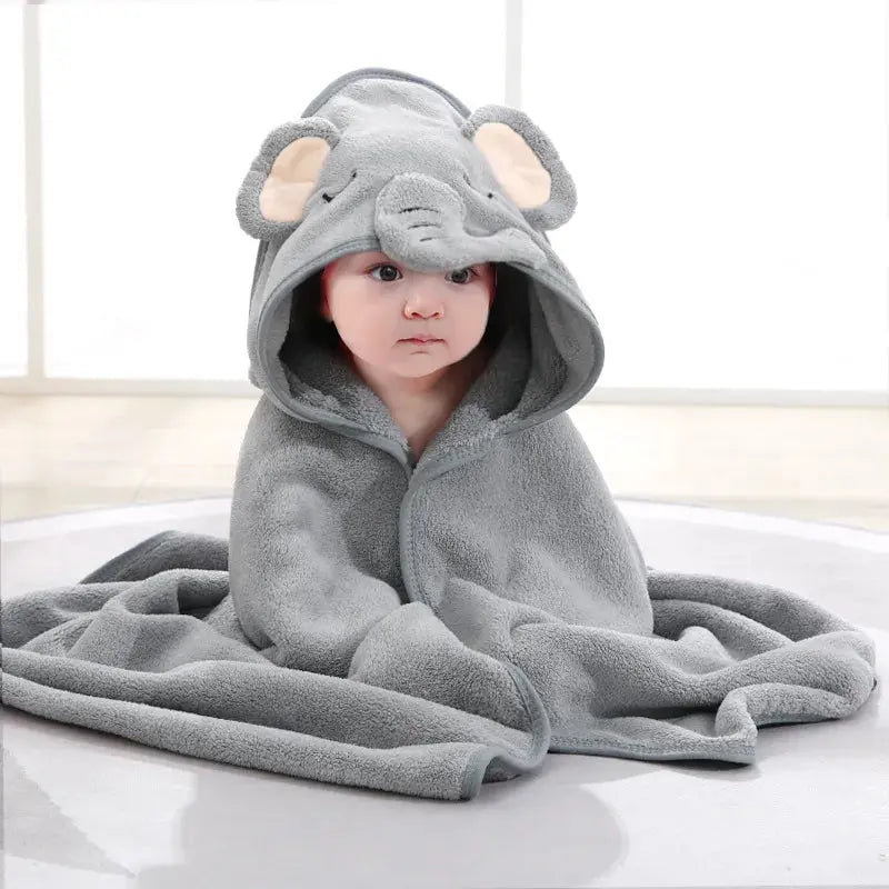 Serviette de Bain à Capuche en Coton Bio Blooming Babies