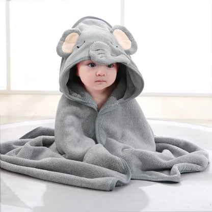 Serviette de Bain à Capuche en Coton Bio Blooming Babies