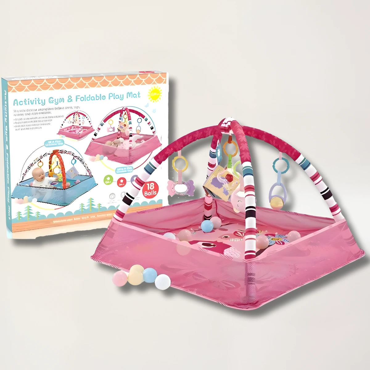Tapis d'Éveil Bébé Multi-Sensoriel Blooming Babies