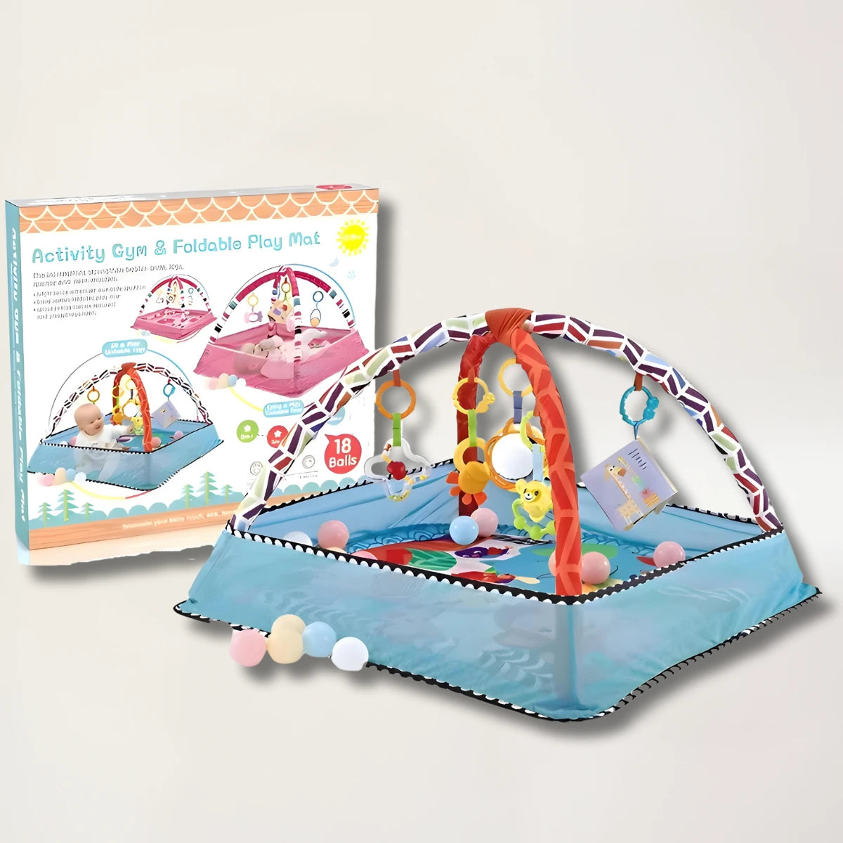 Tapis d'Éveil Bébé Multi-Sensoriel Blooming Babies
