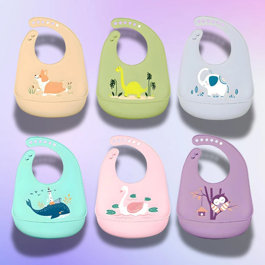 Bavoirs en silicone Animaux Blooming Babies