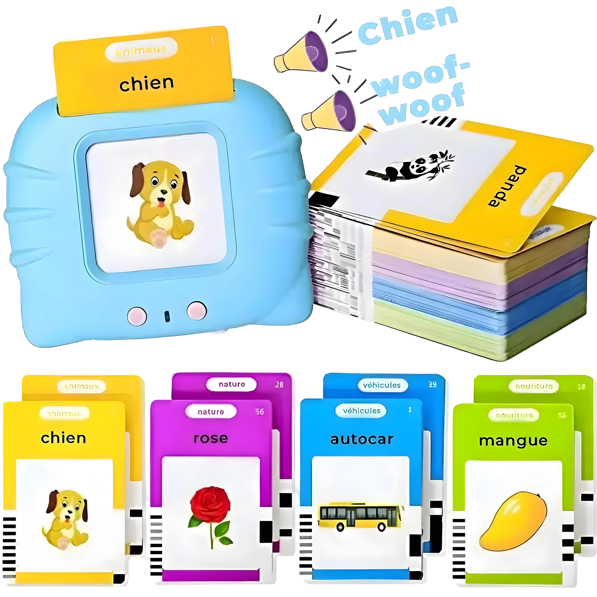 Cartes Audio Éducatives et Ludique d'Apprentissage Du language Blooming Babies
