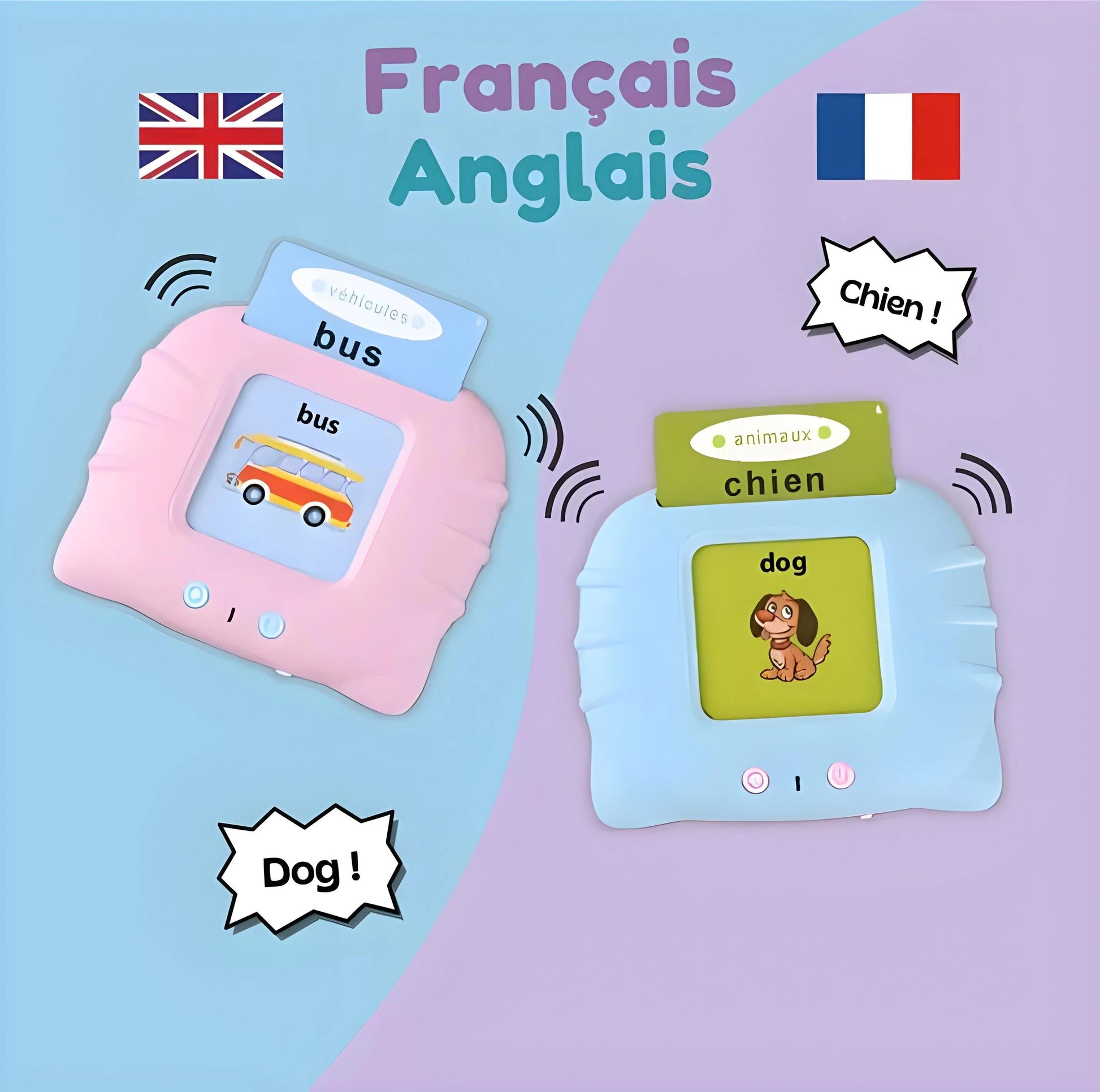 Cartes Audio Éducatives et Ludique d'Apprentissage Du language Blooming Babies