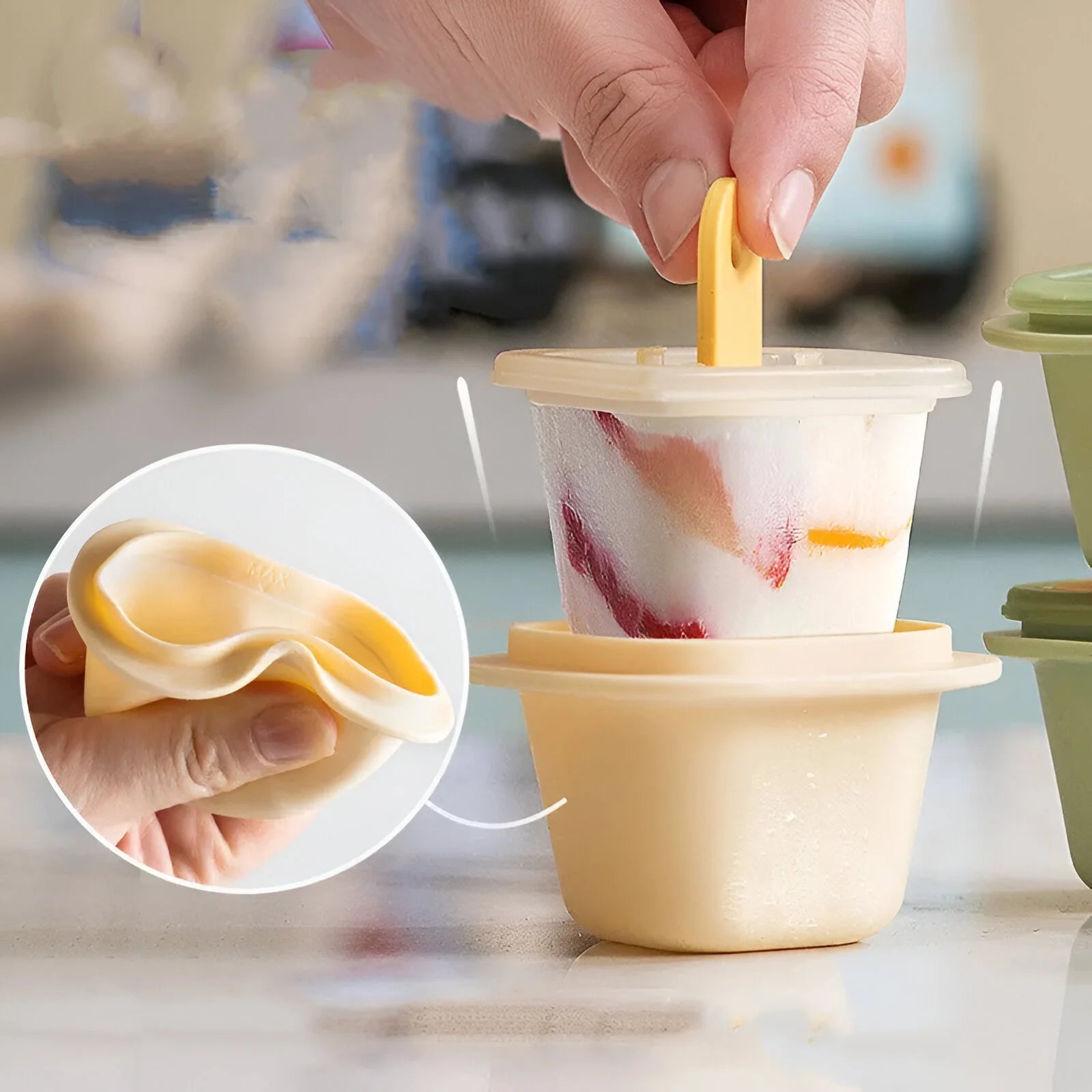 Moules à Sorbet en Silicone Blooming Babies