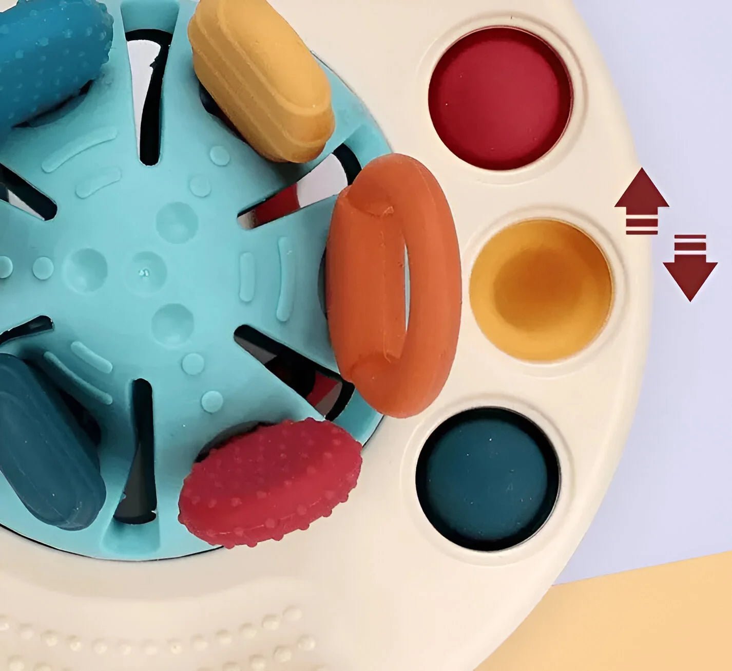 Jouet de Dentition Sensoriel 3 en 1 - Montessori Blooming Babies
