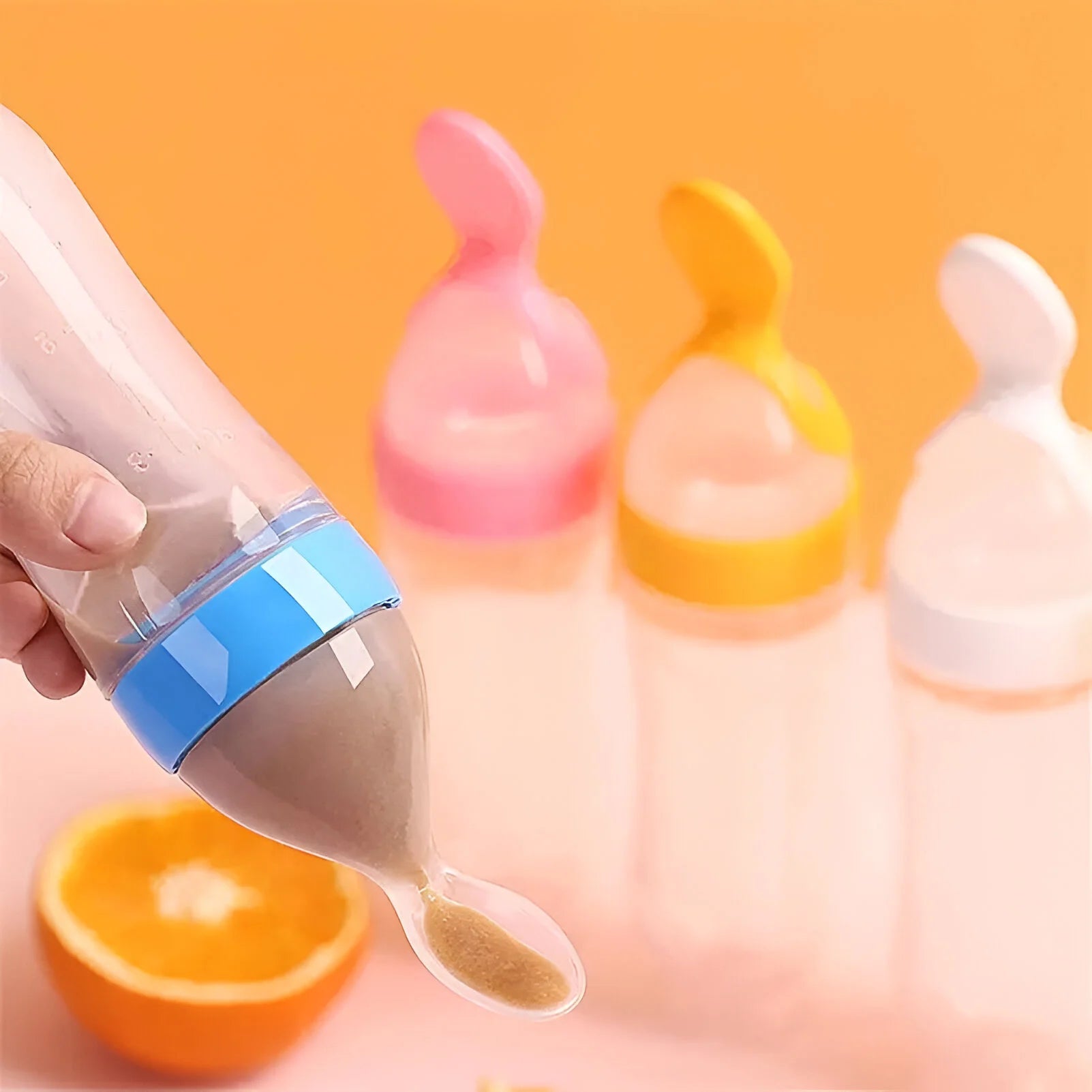 Biberon cuillère d'alimentation en silicone Blooming Babies