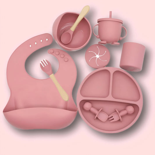 Coffret repas complet en silicone 10 pieces