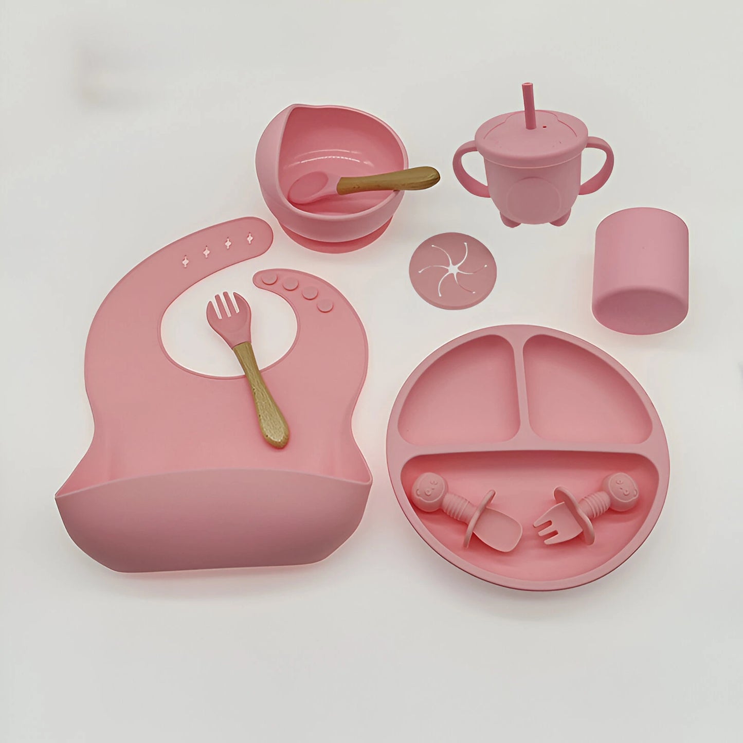 Coffret repas complet en silicone 10 pieces