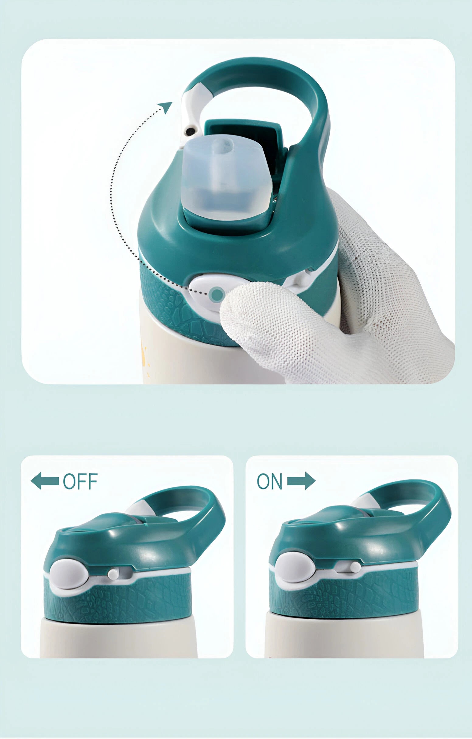 Gourde isotherme Inox Best kids Blooming Babies