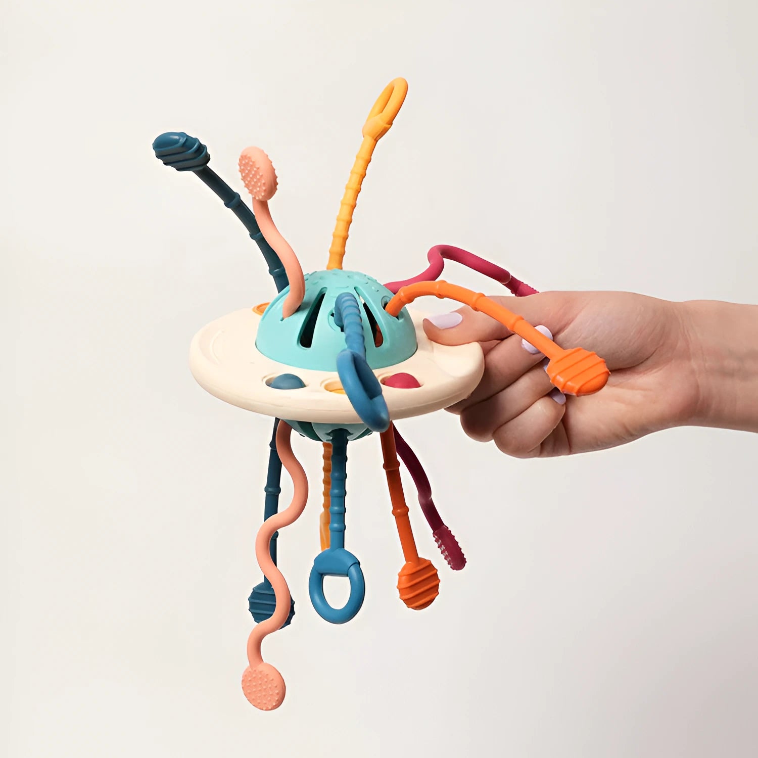 Jouet de Dentition Sensoriel 3 en 1 - Montessori Blooming Babies
