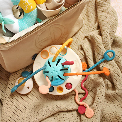 Jouet de Dentition Sensoriel 3 en 1 - Montessori Blooming Babies